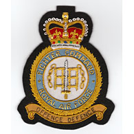 RAF Fighter Command wire blazer badge